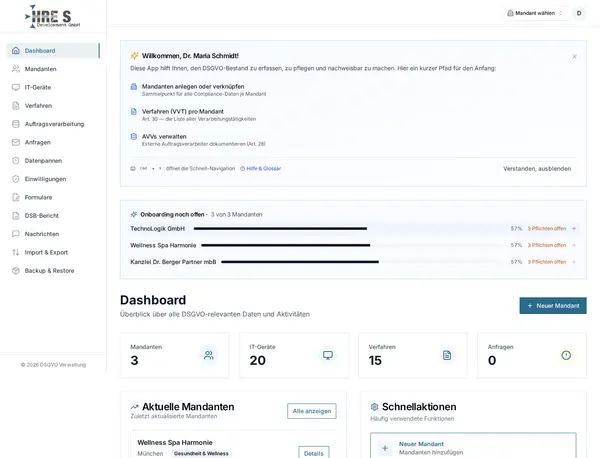 Screenshot: Audit-Log – lesbar – Aktivitäts-Protokoll in deutschen Sätzen, mit Filter Nur-meine und Nur-Fehler.